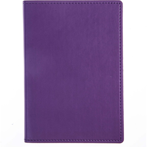 Ежедневник недатированный, А6, 176 л., 70 г/м², тв. перепл., нубук, поролон, Hatber Tinge_Фиолетовый  Акция!