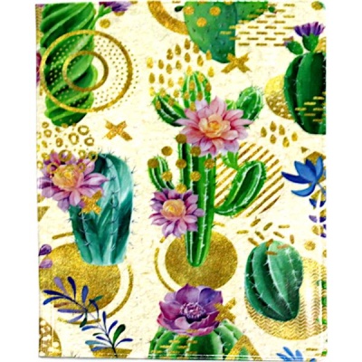 Обложка для паспорта PVC slim, MILAND Кактусы