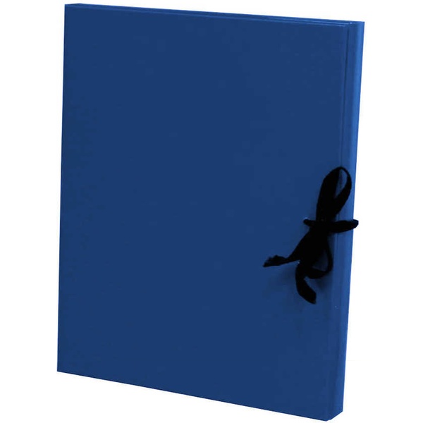 Папка архивная А4, бумвинил, 2 завязки, 20 мм (150 л.), с гребешками, синяя, ИМИДЖ
