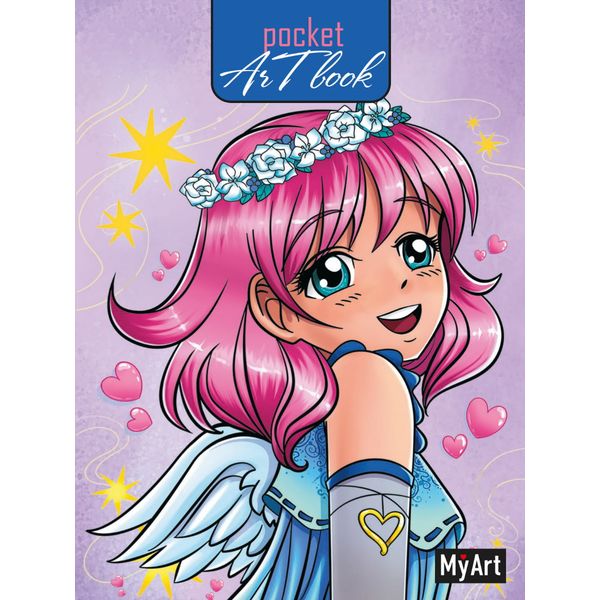 Скетчбук А6, на склейке, 80 л., бел. блок 100 г/м², MyArt Pocket ArtBook_Фея Скетчбук А6, на склейке, 80 л., бел. блок 100 г/м², MyArt Pocket ArtBook_Фея