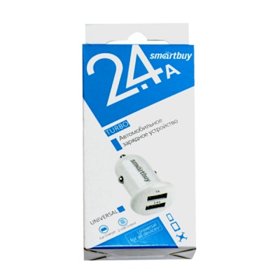     SmartBuy TURBO 2.4 A+1 A, 2*USB, 