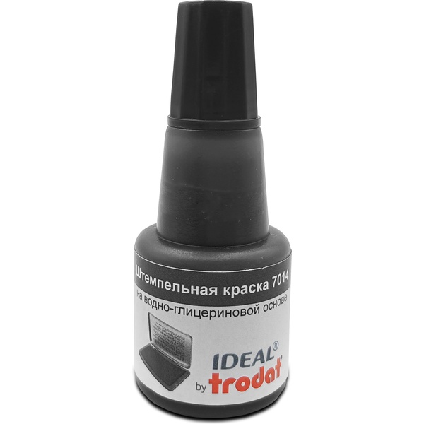 Краска штемпельная IDEAL by TRODAT, 24 мл, на водно-глицерин. основе, черная Краска штемпельная IDEAL by TRODAT, 24 мл, на водно-глицерин. основе, черная