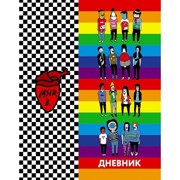 Дневник 1-11 класс, 40 л. (бел.), 60 г/м2, 7БЦ, глянц. лам., Hatber Лазер Би Дневник 1-11 класс, 40 л. (бел.), 60 г/м2, 7БЦ, глянц. лам., Hatber Лазер Би
