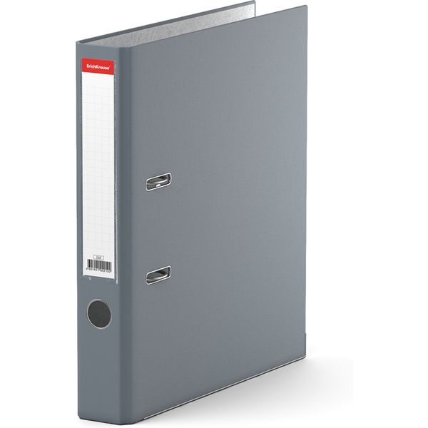 Папка–регистратор А4, 50 мм/350 л., бумвинил, т/краман, метал. уг., серая, ErichKrause Business Акция!