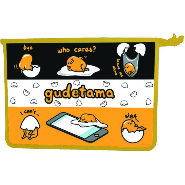 Папка А4 на молнии, 1 отд., пластик, "песок", непрозрач., Centrum Gudetama