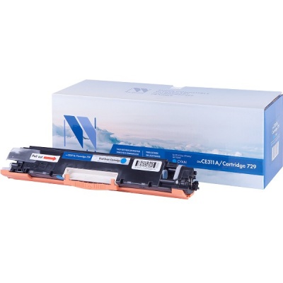Картридж NVP совместимый HP CE311A / Canon 729 голубой для LaserJet Color Pro 100 M175a / M175nw 100 Картридж NVP совместимый HP CE311A / Canon 729 голубой для LaserJet Color Pro 100 M175a / M175nw 100