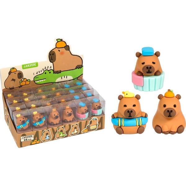Ластик deVENTE Capybara, синтетич. каучук, ассорти* Ластик deVENTE Capybara, синтетич. каучук, ассорти*
