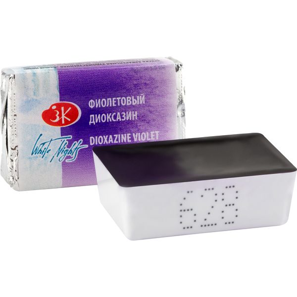 Краска акварельная БЕЛЫЕ НОЧИ, фиолетовый диоксазин, кювета 2.5 мл Акция!