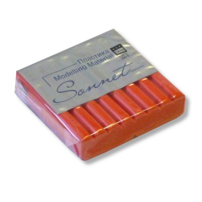Пластика (полимерная глина) СОНЕТ, запекаемая, 56 г, красная