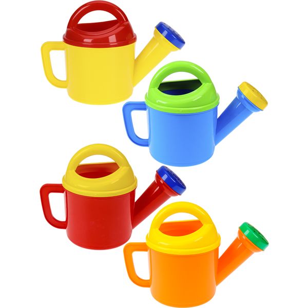 Лейка детская РЫЖИЙ КОТ, 400 мл, с рассеивателем, пластмассовая, ассорти