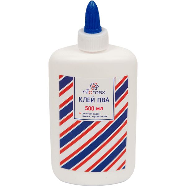 Клей ПВА, 500 г, дозатор, Attomex
