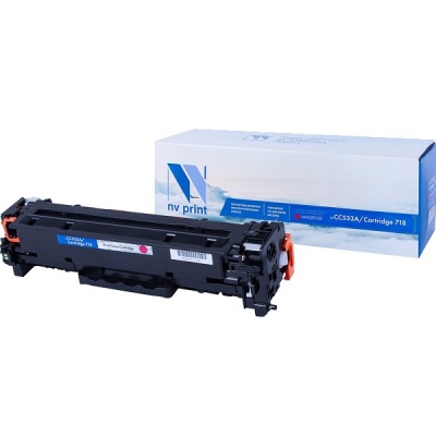 Картридж NVP совместимый HP CC533A / Canon 718 Magenta для LaserJet Color CP2025 / CP2025dn / CP2025