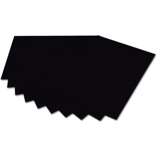 Бумага цветная для творчества, 50*70 см, 300 г/м2, 1 л., цвет: черный, Folia