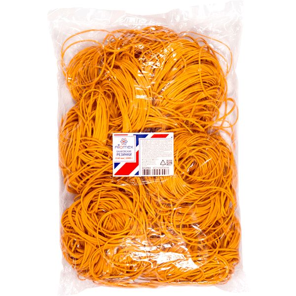 Резинки банковские канцелярские, Ø60 мм, 1000 г (п/п), каучук 80%, цв.: натур., Attomex Резинки банковские канцелярские, Ø60 мм, 1000 г (п/п), каучук 80%, цв.: натур., Attomex