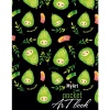 Скетчбук А6, на склейке, 80 л., бел. блок 100 г/м², MyArt Pocket ArtBook_Авокадо   Акция