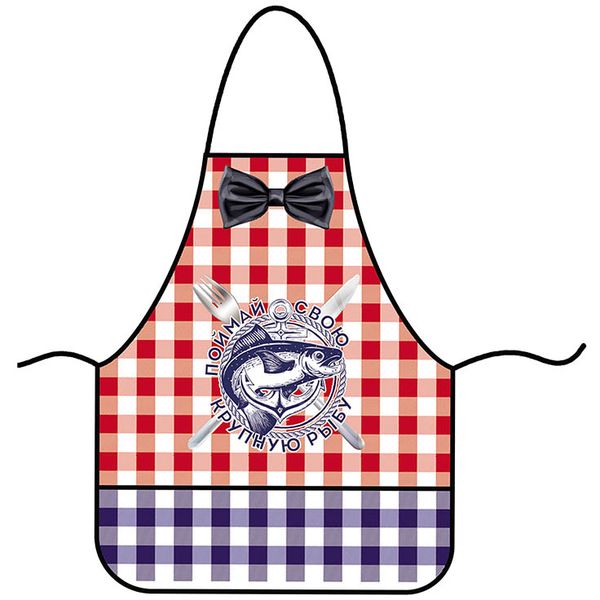 Фартук подарочный ПЧЕЛКА Рыбалка, водоотталк. ткань, с дизайном, в картонной упаковке Акция!