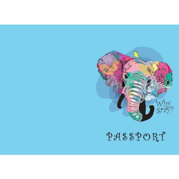 Обложка для паспорта PVC, MILAND Слон  Акция!