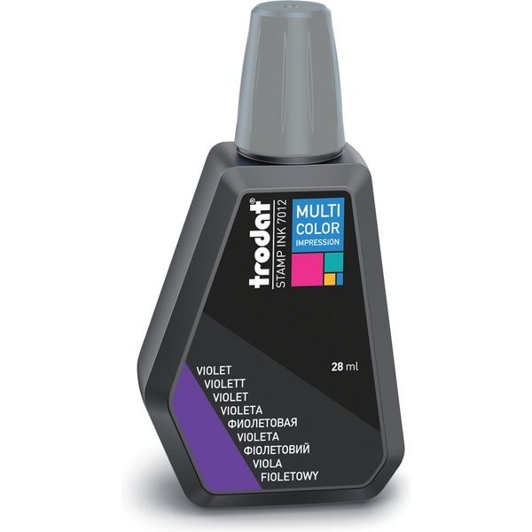 Краска штемпельная TRODAT Multi Color, 28 мл, на водной основе, фиолетовая