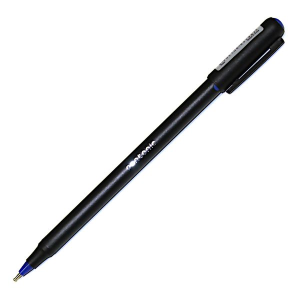 Ручка шариковая, синяя, Ø 0.7 мм "игла", круг., черн. корп., LINC Pentonic