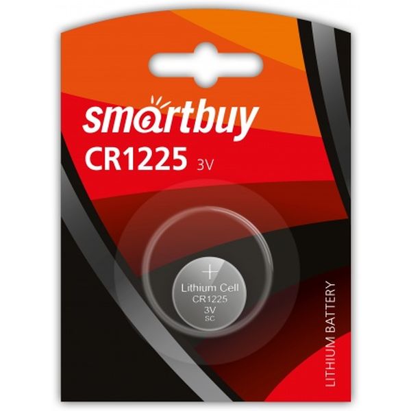 Батарейка CR1225, 3.0 V, Smartbuy Lithium