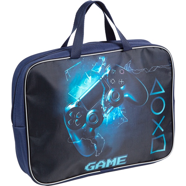 Папка-портфель А4, текстильная, на молнии, 1 отд., Attomex. GAME*