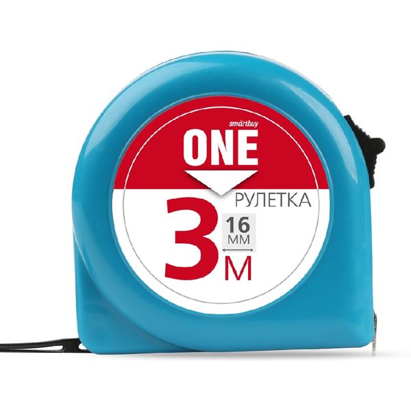 Рулетка измерительная 3,0 м х 16 мм, Smartbuy Tools, пластиковый корпус, фиксатор Рулетка измерительная 3,0 м х 16 мм, Smartbuy Tools, пластиковый корпус, фиксатор