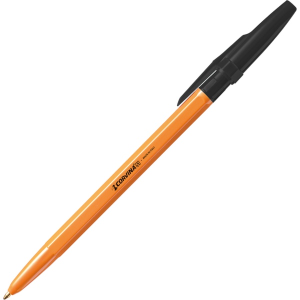 Ручка шариковая черная, 1.0 мм, узел Standard, оранж. корпус, CORVINA 51 Vintage Ручка шариковая черная, 1.0 мм, узел Standard, оранж. корпус, CORVINA 51 Vintage