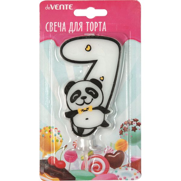Свеча для торта Цифра «7» deVENTE Панда