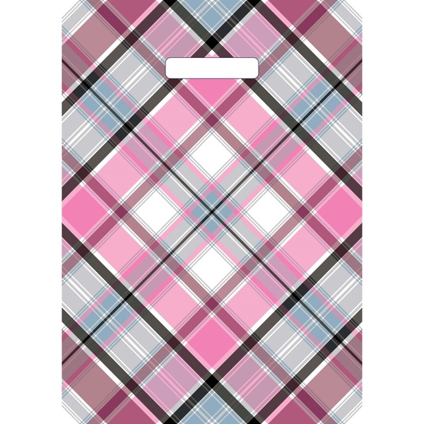 Пакет с вырубной ручкой, 40*29 см, полиэтилен 35 мкм, Шотландка