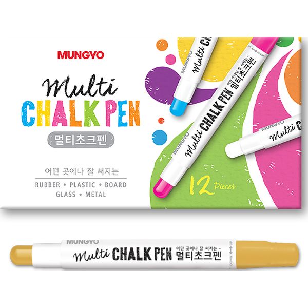 Маркер меловой золотистый Mungyo Chalk Pen, пулевидный ПУ Маркер меловой золотистый Mungyo Chalk Pen, пулевидный ПУ