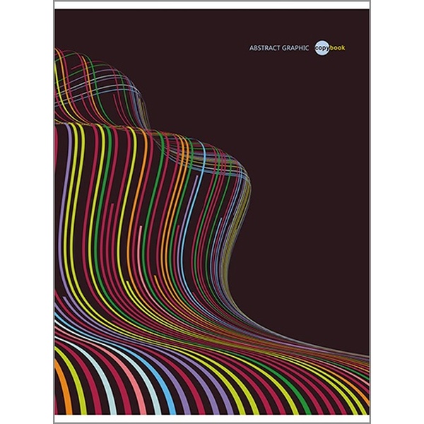 Тетрадь А4, клетка, 80 л., на скобе, 60 г/м², вд-лак, КТС-ПРО Цветные волны