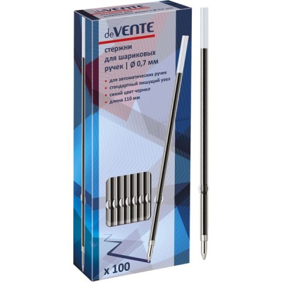 Стержень шариковый с упором, синий, 110 мм, 0.7 мм, н-к Standard, deVENTE Акция!