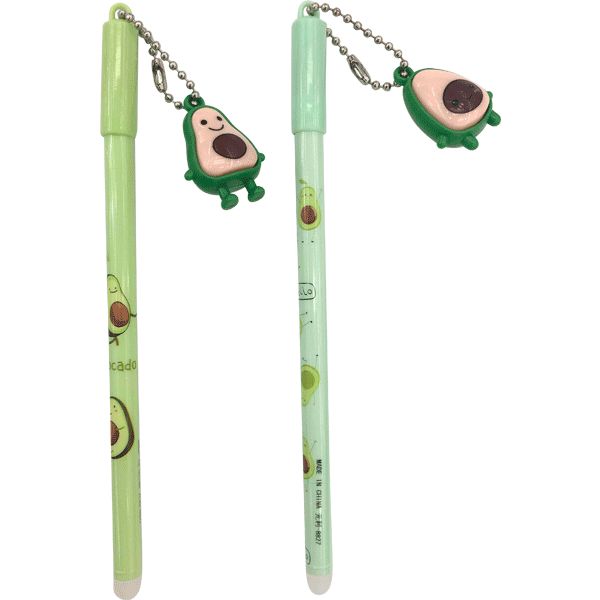 Ручка шариковая с декором, синяя, 0.7 мм, LED-подсветка, deVENTE Avocato_2 дизайна Акция!