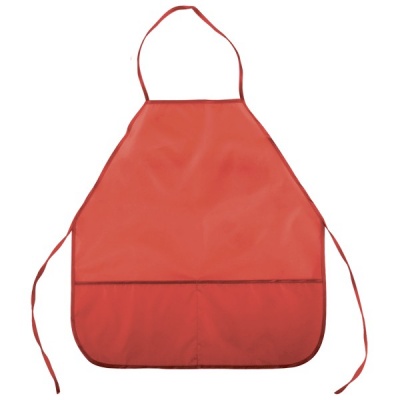 Фартук для труда deVENTE, 54*45 см (М), 3 кармана, водоотталкивающий полиэстер, красный