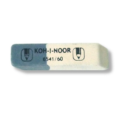 Ластик комби KOH-I-NOOR Sunpearl, натур. каучук, прямоуг. скошенный, серо-белый, 57*14*8 мм Ластик комби KOH-I-NOOR Sunpearl, натур. каучук, прямоуг. скошенный, серо-белый, 57*14*8 мм