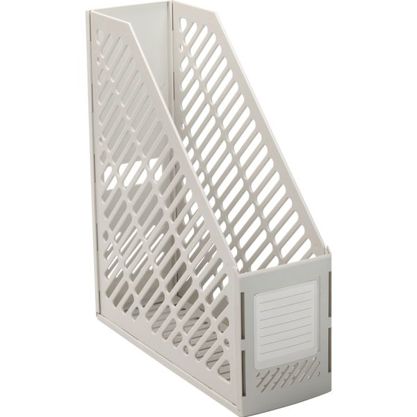 Лоток для бумаг вертикальный, 1 секция (90 мм), пластик., сборно-разборн., серый, ErichKrause Classic