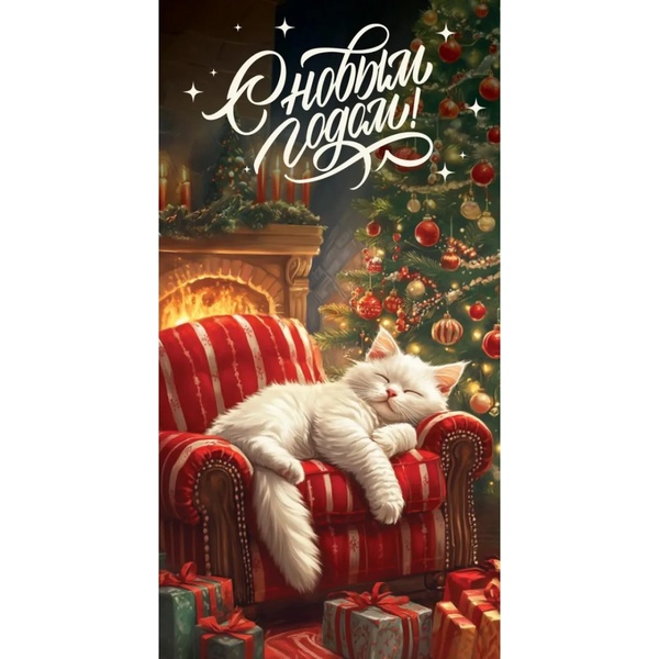 Конверт для денег С Новым годом!  MILAND Котик