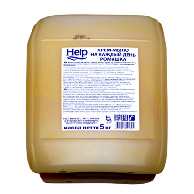 Крем-мыло на каждый день HELP Комплекс 5_Ромашка, 5 л (канистра)