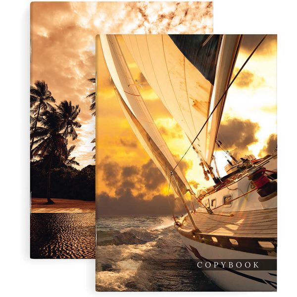 Тетрадь А4, клетка, 80 л., на скобе, 65 г/м², 2-ая обложка, уф-лак, ФЕНИКС+ Морской круиз