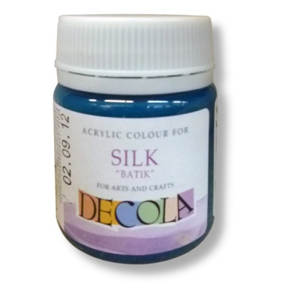 Краска по шелку DECOLA Батик, изумрудная, акриловая, банка 50 мл Акция!