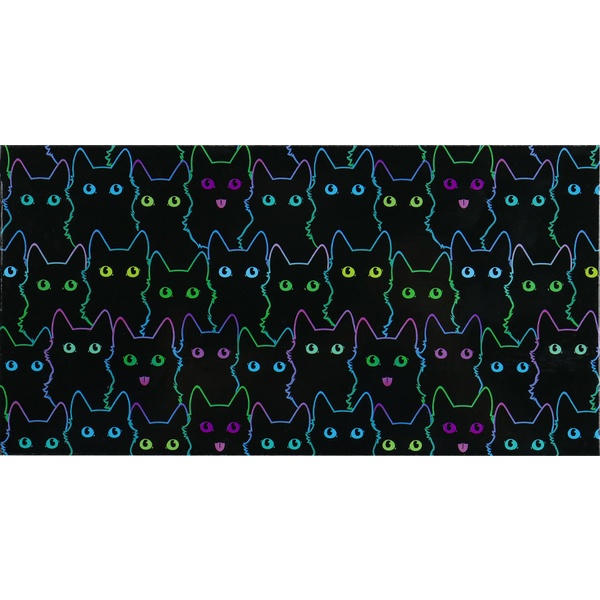 Конверт для денег универсальный (без темы) Dream Cards Кото-принт на черном Конверт для денег универсальный (без темы) Dream Cards Кото-принт на черном