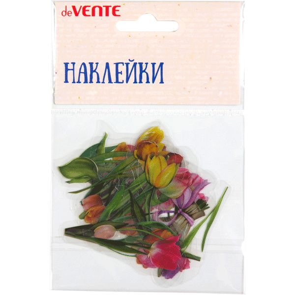 Наклейки для творчества deVENTE Tulips, PVC, 20 шт. (от 20 до 60 мм) Наклейки для творчества deVENTE Tulips, PVC, 20 шт. (от 20 до 60 мм)