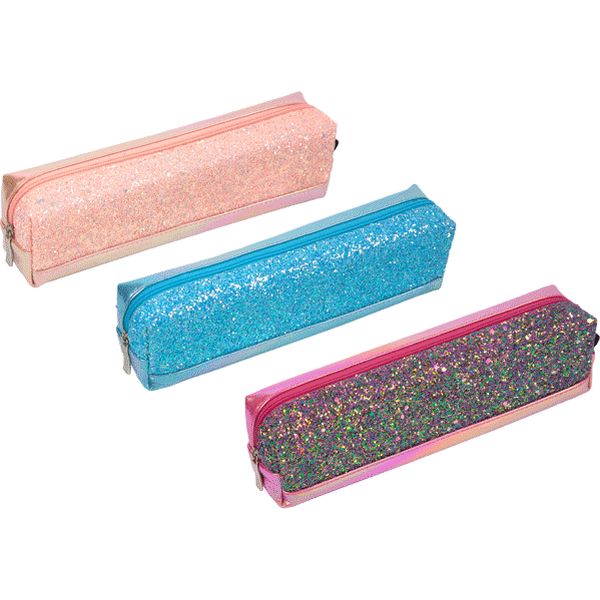 Пенал 1 отд., на молнии, 210*60*40 мм, иск. кожа, с блестками, deVENTE Glitter_3 цвета Пенал 1 отд., на молнии, 210*60*40 мм, иск. кожа, с блестками, deVENTE Glitter_3 цвета