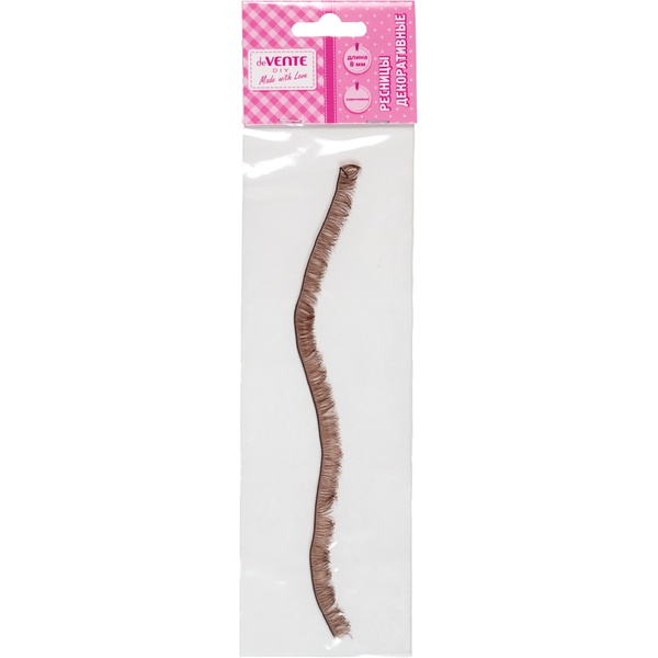 Реснички декоративные, 200*8 мм, цв.: коричневый, deVENTE (1 шт.)