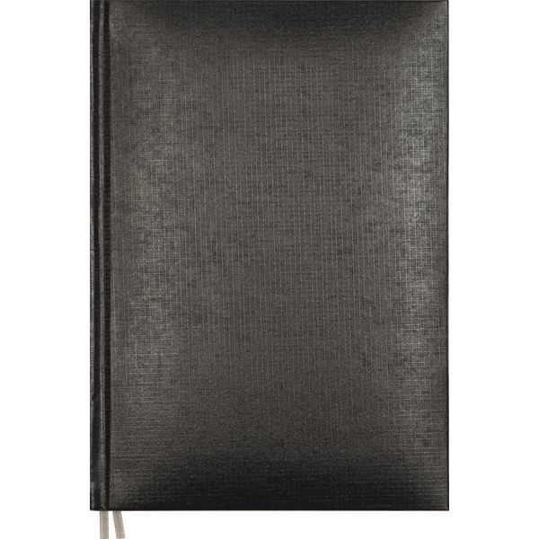 Ежедневник недатированный, А5, 160 л., 70 г/м2, тв. перепл., балакрон/порол., тисн. ф., Attomex Lancaster_черный  Акция!