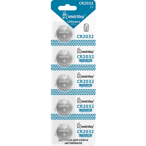 Батарейка CR2032, 3.0 V, Smartbuy Lithium Special