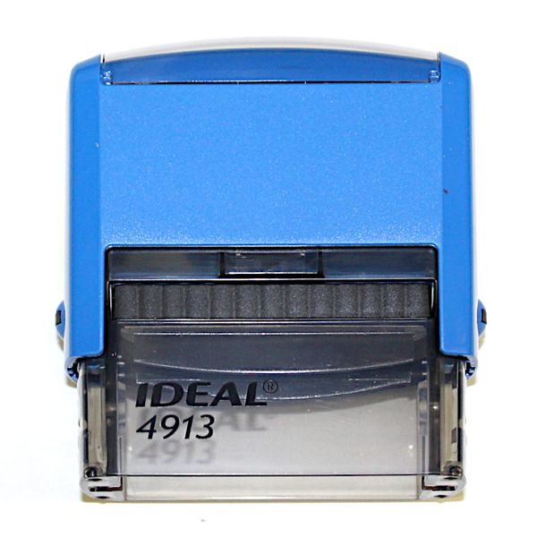 Оснастка для штампа автомат., оттиск 58*22 мм, пласт. корпус_синий, IDEAL P2 Оснастка для штампа автомат., оттиск 58*22 мм, пласт. корпус_синий, IDEAL P2