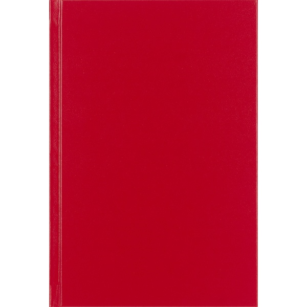 Ежедневник недатированный, А5, 128 л., 60 г/м2, тв. перепл., бумвинил, Prof-Press_красный Акция