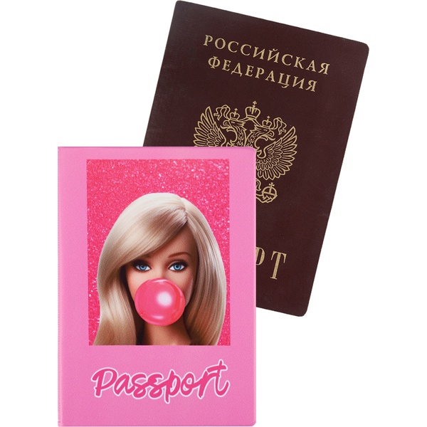 Обложка для паспорта PVC slim, MILAND Let's go party Обложка для паспорта PVC slim, MILAND Let's go party