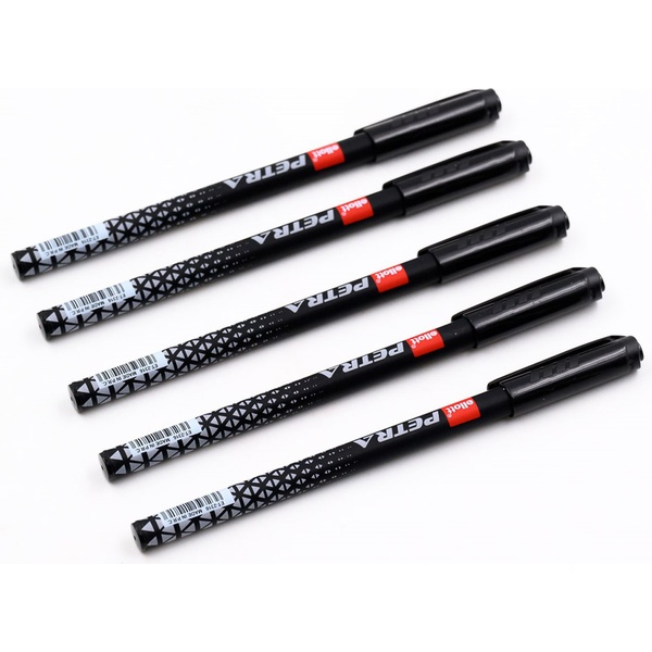 Ручка шариковая, черная, 0.7 мм "игла", круг. корпус, цв. принт, ELLOTT Petra Ручка шариковая, черная, 0.7 мм "игла", круг. корпус, цв. принт, ELLOTT Petra